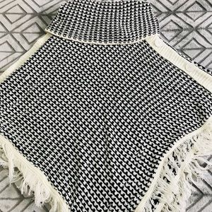 Black and White Poncho